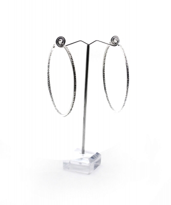 Fashion Hoop Earrings EH910365 SILVER